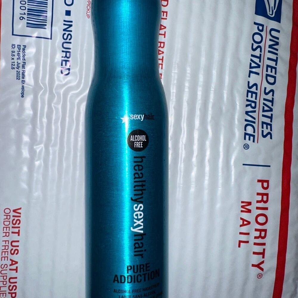 Sexy Hair Healthy Sexy Hair Pure Addiction Alcohol Free Hairspray 9oz 305ml Blue